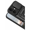 Newface Apple iPhone 17 Pars Lens Yüzüklü Silikon - Siyah