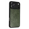 Newface Apple iPhone 17 Pro Aras Deri Kapak - Yeşil