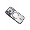 Newface Apple iPhone 17 Pro Joke Simli Magneticsafe Kılıf - Derin Mor