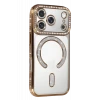 Newface Apple iPhone 17 Pro Joke Simli Magneticsafe Kılıf - Gold