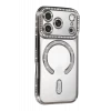 Newface Apple iPhone 17 Pro Joke Simli Magneticsafe Kılıf - Gümüş
