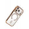 Newface Apple iPhone 17 Pro Joke Simli Magneticsafe Kılıf - Turuncu