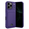 Newface Apple iPhone 17 Pro Kelvin Kartvizitli Silikon - Derin Mor