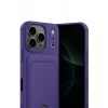 Newface Apple iPhone 17 Pro Kelvin Kartvizitli Silikon - Derin Mor
