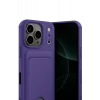 Newface Apple iPhone 17 Pro Kelvin Kartvizitli Silikon - Derin Mor