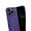 Newface Apple iPhone 17 Pro Kelvin Kartvizitli Silikon - Derin Mor