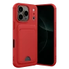 Newface Apple iPhone 17 Pro Kelvin Kartvizitli Silikon - Kırmızı