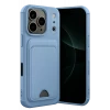 Newface Apple iPhone 17 Pro Kelvin Kartvizitli Silikon - Mavi