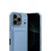 Newface Apple iPhone 17 Pro Kelvin Kartvizitli Silikon - Mavi