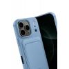 Newface Apple iPhone 17 Pro Kelvin Kartvizitli Silikon - Mavi