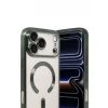 Newface Apple iPhone 17 Pro Kross Magneticsafe Kapak - Koyu Yeşil