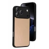 Newface Apple iPhone 17 Pro Max Aras Deri Kapak - Pudra