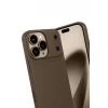 Newface Apple iPhone 17 Pro Max Auto Focus Karbon Kapak - Kahverengi