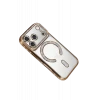 Newface Apple iPhone 17 Pro Max Joke Simli Magneticsafe Kılıf - Gold