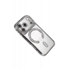 Newface Apple iPhone 17 Pro Max Joke Simli Magneticsafe Kılıf - Gümüş