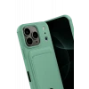 Newface Apple iPhone 17 Pro Max Kelvin Kartvizitli Silikon - Açık Yeşil