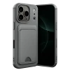 Newface Apple iPhone 17 Pro Max Kelvin Kartvizitli Silikon - Gri