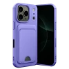 Newface Apple iPhone 17 Pro Max Kelvin Kartvizitli Silikon - Lila