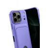 Newface Apple iPhone 17 Pro Max Kelvin Kartvizitli Silikon - Lila