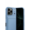 Newface Apple iPhone 17 Pro Max Kelvin Kartvizitli Silikon - Mavi