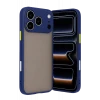 Newface Apple iPhone 17 Pro Max Kılıf Montreal Silikon Kapak - Lacivert