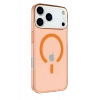 Newface Apple iPhone 17 Pro Max Kılıf Pc Real Magsafe Kapak - Turuncu