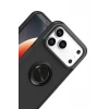 Newface Apple iPhone 17 Pro Max Montreal Yüzüklü Silikon Kapak - Siyah