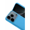 Newface Apple iPhone 17 Pro Max Nano içi Kadife Silikon - Mavi