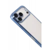 Newface Apple iPhone 17 Pro Max Razer Lensli Silikon - Açık Mavi
