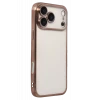 Newface Apple iPhone 17 Pro Max Razer Lensli Silikon - Çöl Titanyum