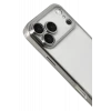 Newface Apple iPhone 17 Pro Max Razer Lensli Silikon - Gümüş