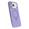 Newface Apple iPhone 17 Pro Max Regal Magsafe Standlı Kapak - Lila