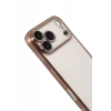 Newface Apple iPhone 17 Pro Razer Lensli Silikon - Çöl Titanyum