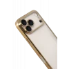 Newface Apple iPhone 17 Pro Razer Lensli Silikon - Gold