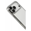 Newface Apple iPhone 17 Pro Razer Lensli Silikon - Gümüş
