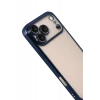 Newface Apple iPhone 17 Pro Razer Lensli Silikon - Lacivert