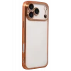 Newface Apple iPhone 17 Pro Razer Lensli Silikon - Turuncu
