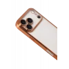 Newface Apple iPhone 17 Pro Razer Lensli Silikon - Turuncu