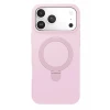 Newface Apple iPhone 17 Pro Regal Magsafe Standlı Kapak - Açık Pembe