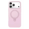 Newface Apple iPhone 17 Pro Regal Magsafe Standlı Kapak - Açık Pembe