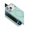 Newface Apple iPhone 17 Pro Regal Magsafe Standlı Kapak - Su Yeşili