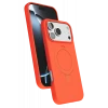 Newface Apple iPhone 17 Pro Regal Magsafe Standlı Kapak - Turuncu