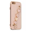 Newface Apple iPhone 6 Kılıf Esila Silikon - Pudra