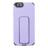 Newface Apple iPhone 6 Kılıf Mega Standlı Silikon - Lila
