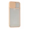 Newface Apple iPhone 6 Kılıf Palm Buzlu Kamera Sürgülü Silikon - Pembe