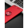 Newface Apple iPhone 6 Kılıf Range Yüzüklü Silikon - Kırmızı