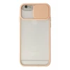 Newface Apple iPhone 6 Plus Kılıf Palm Buzlu Kamera Sürgülü Silikon - Pembe