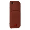 Newface Apple iPhone 7 Kılıf Kelvin Kartvizitli Silikon - Bordo