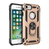 Newface Apple iPhone 7 Kılıf Sofya Yüzüklü Silikon Kapak - Gold