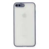 Newface Apple iPhone 7 Plus Kılıf Montreal Silikon Kapak - Gri